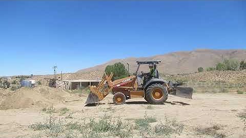 Skip Loader Grader Work By Operator Emmanuel