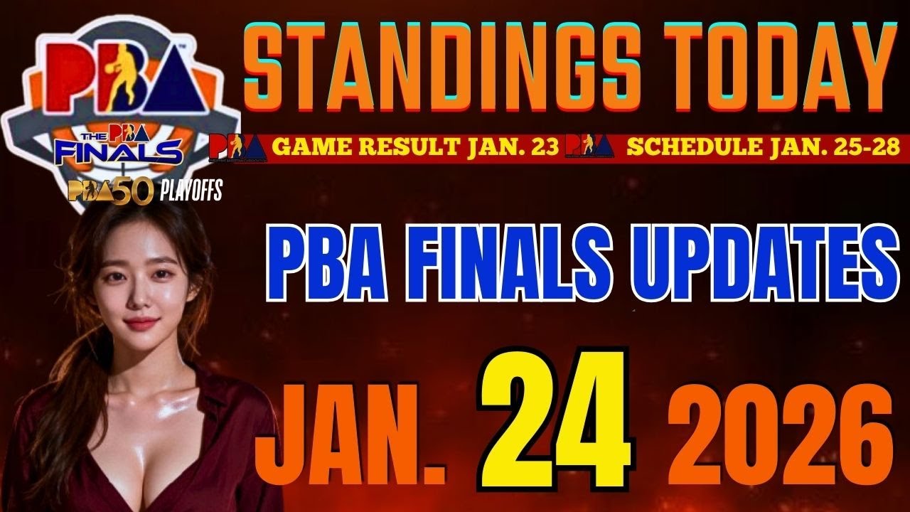 PBA STANDINGS TODAY JANUARY 24, 2026 | pba finals | pba live games schedule on January 25-30, 2026