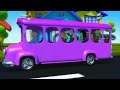 Wheels On The Bus Go Round And Round | Nursery Rhymes For Children