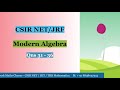 Modern Algebra  Qns 31 - 36 (in Tamil) || CSIR NET Maths