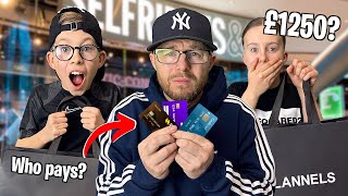 NO BUDGET CARD ROULETTE WITH FAMILY! *NO BUDGET SHOPPING*