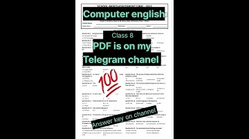 class 8 computer paper English medim