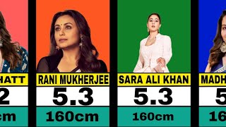 Bollywood's actress height comparison