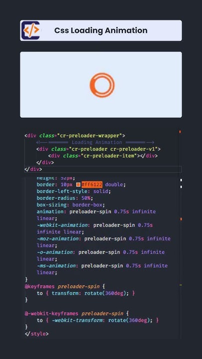 Creative CSS Loading Animation for Modern Web Design | Loading ...