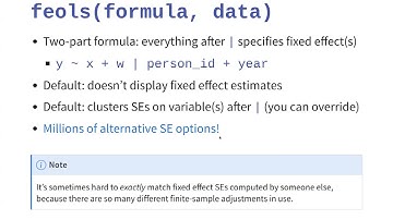 Core Empirical Research Methods - Panel Data Basics
