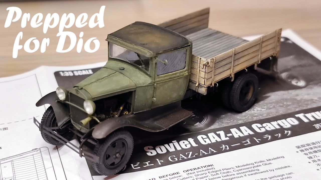 1/35 Soviet GAZ-AA Prepped for Upcoming Diorama “Happy Warrior