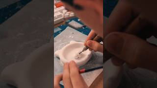 #Shorts - DIY Cat Trinket Dish using Air Dry Clay!