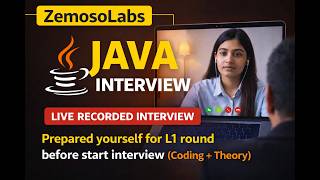 ZemosoLabs Java Interview | Live Recorded L1 Round (Coding + Theory)