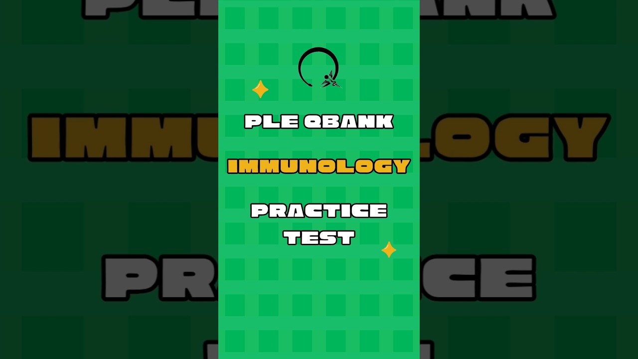 Immunology Question for #medstudent | #medschool topics | PLE QBank