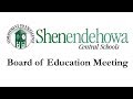 Shenendehowa Board of Education Meeting 9/12/17