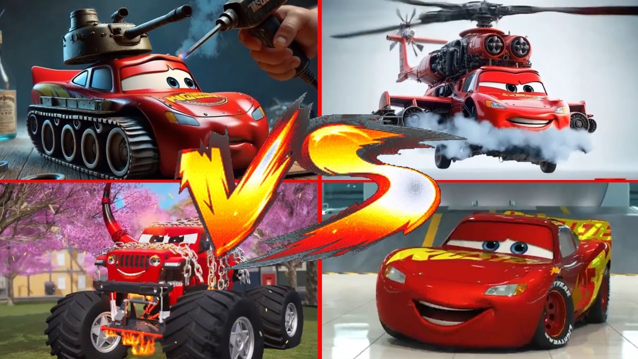 ULTIMATE EVOLUTION FIGHT! 🏎️ Giant Centipede McQueen vs Mega Machines |