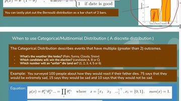 Intro to Machine Learning: Lecture 9 Part 1 ( basic probability distributions)