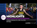 U15 boys race highlights lindsays national xc 2024