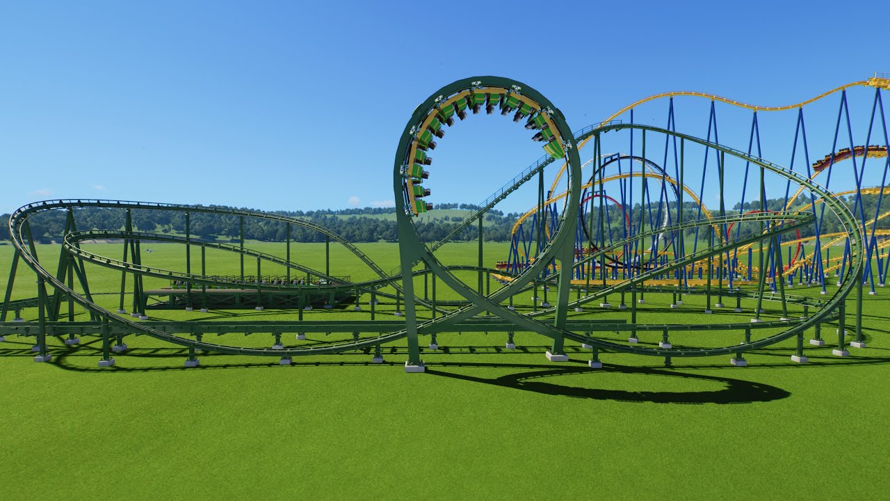 Viper Six Flags Astroworld Recreation Planet Coaster 2 POV