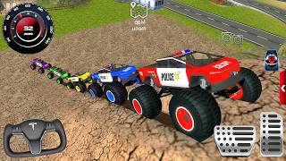Police Monster Truck Impossible Driver #6 - US Extreme Car Stunts Racing Android Gameplay [UHD] screenshot 2