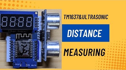 TM1637& ultrasonic distance measurement #youtubevideo #distance 