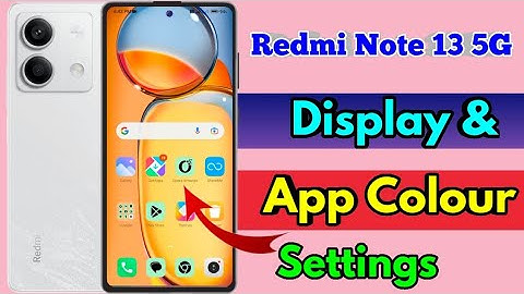 redmi note 13 5g app color change, redmi note 13 5g app icon color change