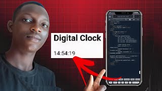 I programmed a JavaScript Digital Clock with my smartphone