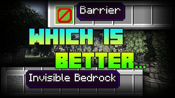 Minecraft: Barrier Block Or Invisible Bedrock?