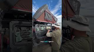 VOZ Camp Kitchen with Storage - No Setup Required, Built in USA
