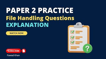 A-Level CS Paper 2 Practice: File Handling Question Explained #alevel #paper2 #filehandling