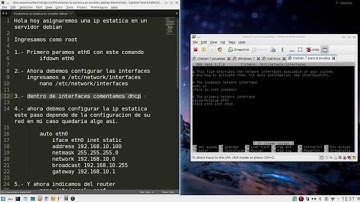 Tutorial Como asignar ip estatica en un servidor debian