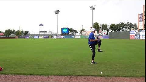 Long Toss Throw Variations - Walk in Leg Lift