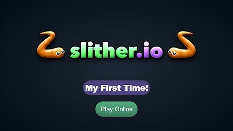 Playing My First Time Playing Slither.io!!