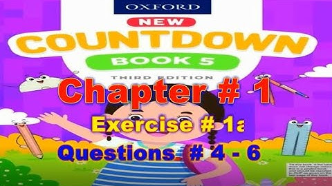 [Maths] New Countdown 5, 3rd Edition Ch.1, Ex. 1a Q  4,5,6 Part 1