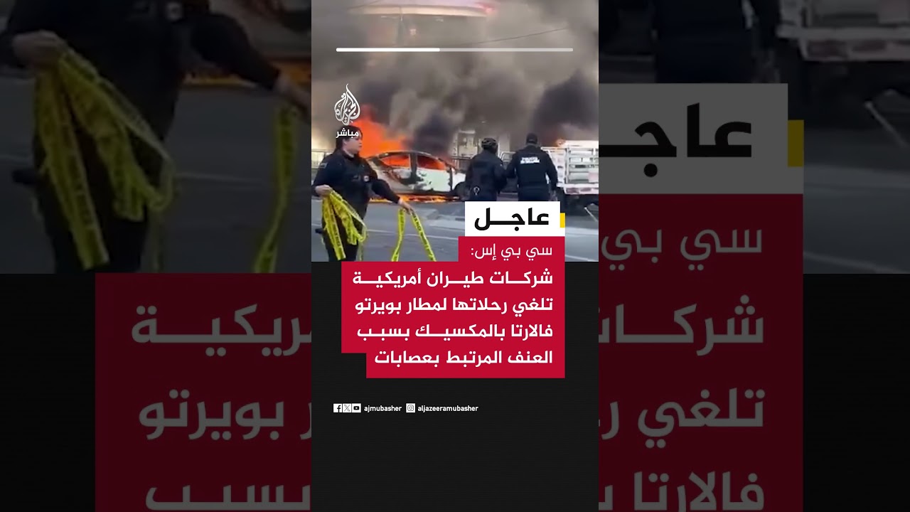 سي بي إس: شركات طيران أمريكية تلغي رحلاتها لمطار بويرتو فالارتا بسبب العنف المرتبط بعصابات المخدرات