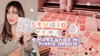 studio vlog 01 • empezando mi negocio propio (tienda online de stickers)