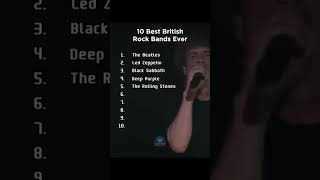 Top 10 British Rock Bands That Changed Music Forever 🎸 #shortsviral