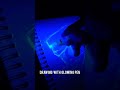 🌟 Glowing  Pen 🌟 Drawing Satoru Gojo #shorts