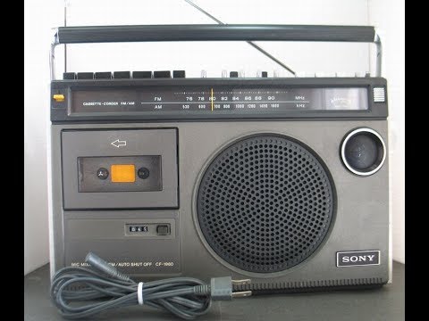 SONY ラジオカセットコーダー FM/AM モデル：CF 1980 - YouTube