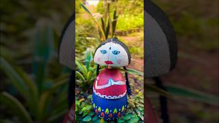 Coconut Shell Doll Head Shaking Doll Making