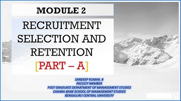 MANAGING HUMAN RESOURCES - MODULE 2 [PART A]