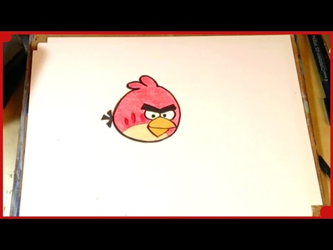 How to Draw Red from Angry Birds: Drawing caracters