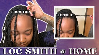 HOW TO: LOCSMITHING method, updated retwist routine, Naomi Onlae