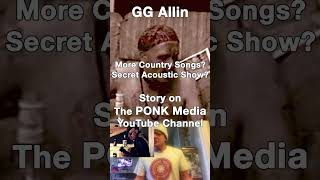 GG Allin Chats about Carnival of Excess, Doing More Country Songs #ggallin