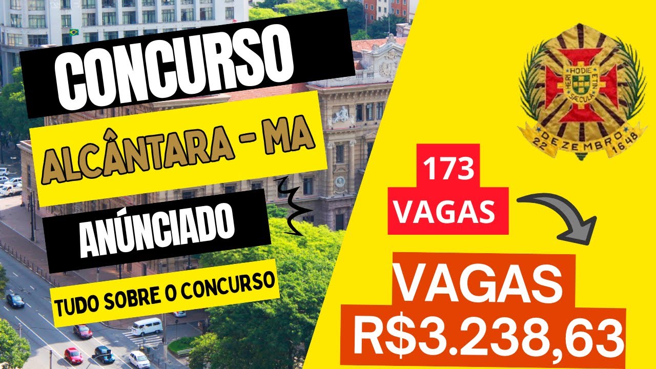 Concurso Prefeitura de Alcântara MA 2026: 173 Vagas para Fundamental, Médio e Superior