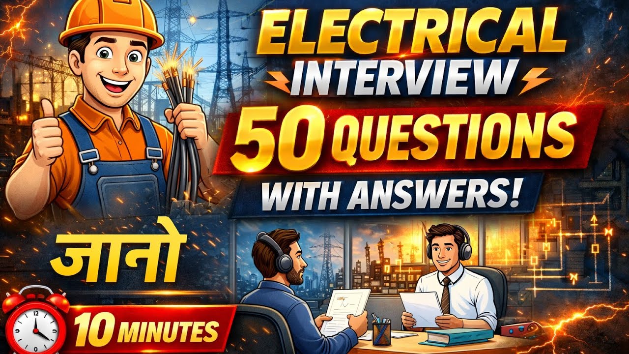 Electrical interview 50 Question and answer इलेक्ट्रीशियन इंटरव्यू के ...