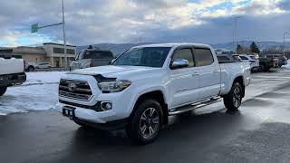 White 2017 Toyota Tacoma Limited Review Kelowna BC - Kelowna Toyota