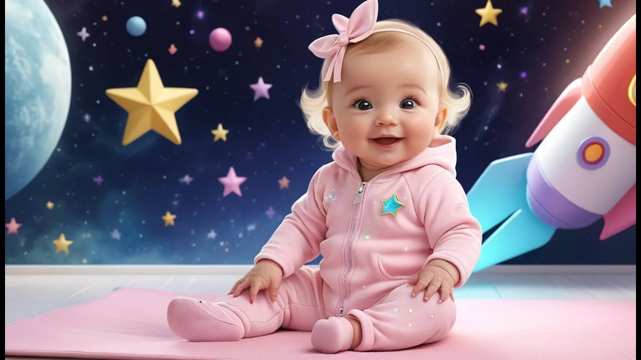 Space Rocket Counting Stars Song – Fun Cartoon Nursery Rhyme for Kids | Learning Song