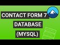 Contact Form 7 External Database (MySQL CF7 DB)