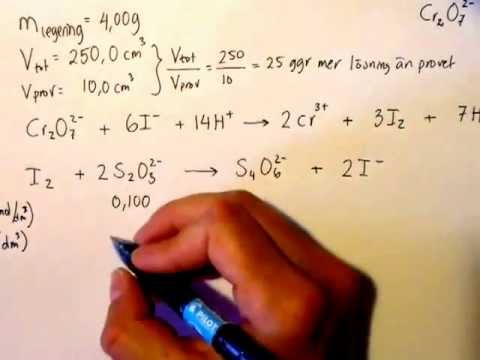 Video: Vad är oxidationstalet för krom i kromatjonen CrO4 2?