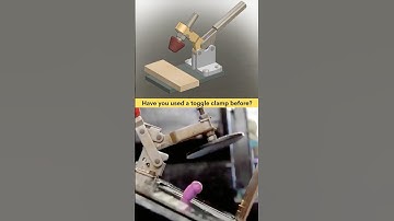 Toggle Clamp 🗜️ #mechanism #clamp #engineering #mechanism #cad #3ddrawing #machine #industrial
