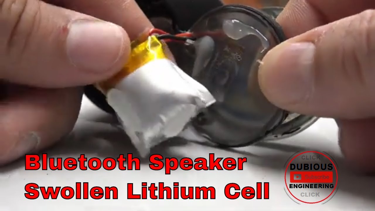 DuB-EnG: Tiny Mini Bluetooth Speaker Teardown and Repair - Replacing a swollen lithium cell upgrade