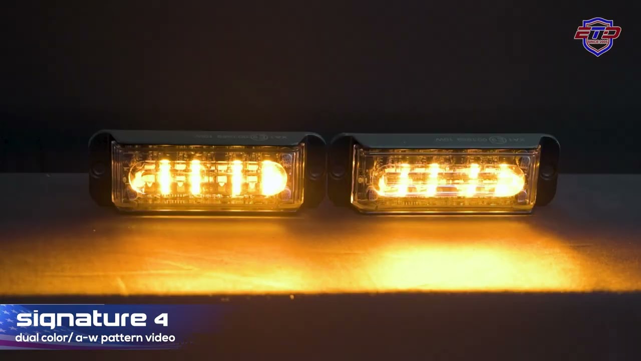 Signature 4 Dual Color Linear LED Grille and Surface Mount Light