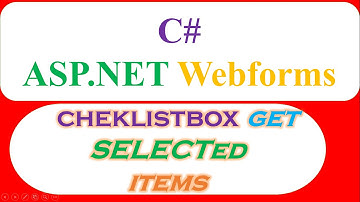 C# ASP.NET WebForms : CheckListBox -  Display Selected Items in Label