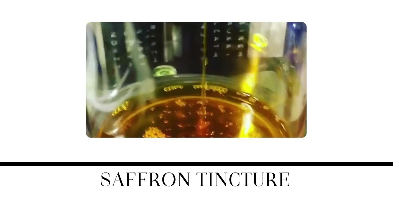 Saffron Tincture YouTube